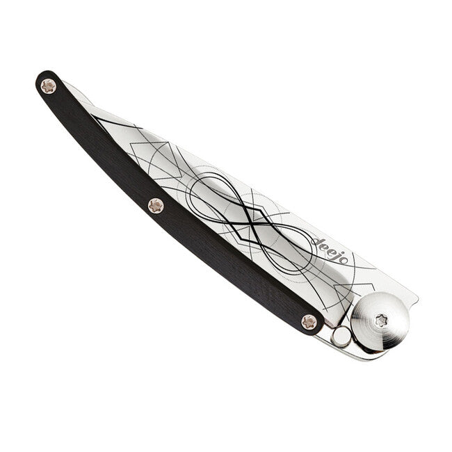 Deejo Tattoo ebony wood infinite Schließmesser