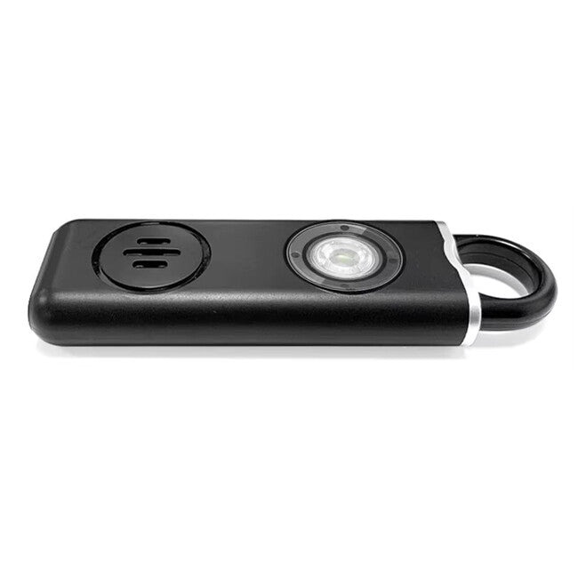 W&G SHIELD SOS Personal Alarm with LED Light and Pull Ring, Black