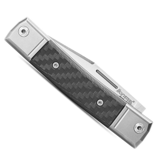 Lionsteel BestMAN BM1 CF Folding Knife, M390 Steel