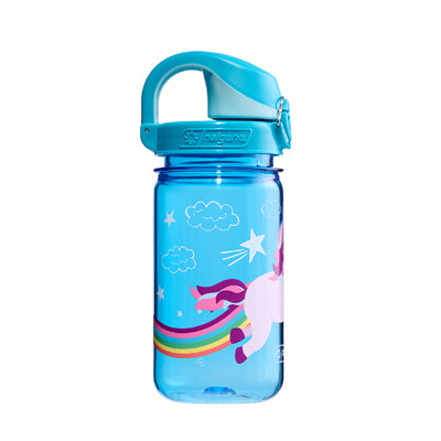 Nalgene Grip-n-Gulp Sustain Water Bottle 0.35L, Blue Unicorn