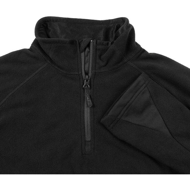 MFH Troyer Fleece Shirt, Black