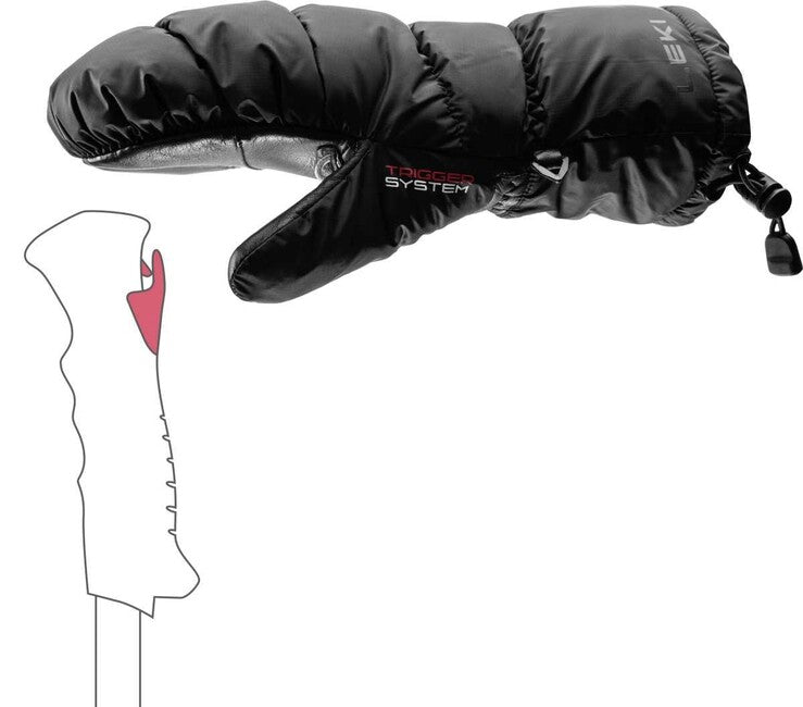 LEKI Glace 3D Mitt damen Fäustlinge, schwarz