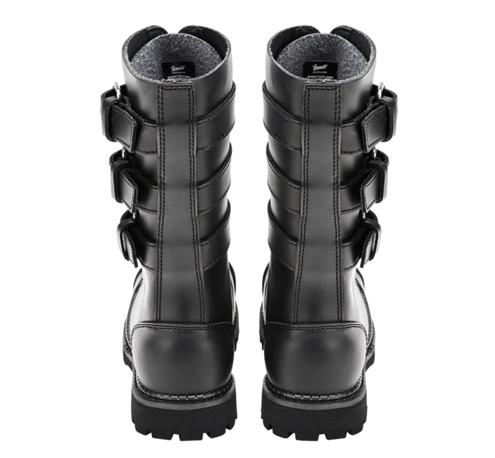 Brandit Phantom Leather Boots, Black