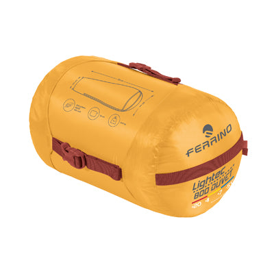 Ferrino Lightec down 800 duvet schlafsack, gelb