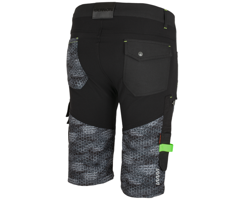 BENNON pracovne kurz Hose PREDATOR, schwarz/grau
