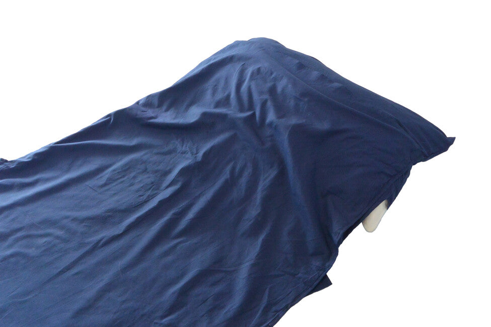 Origin Outdoors Poly-Cotton Sleeping Bag Liner, Royal Blue, Rectangular