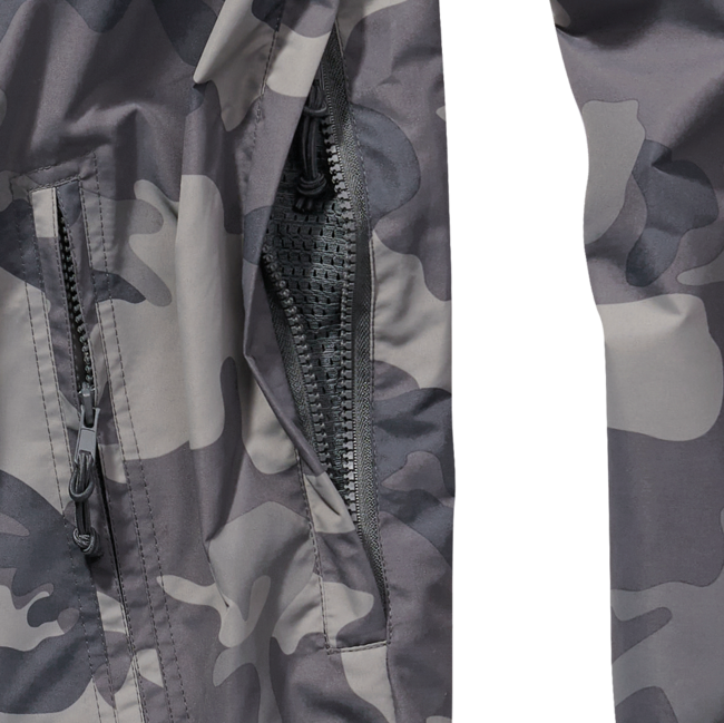Brandit Summer Windbreaker Jacket, Grey Camo