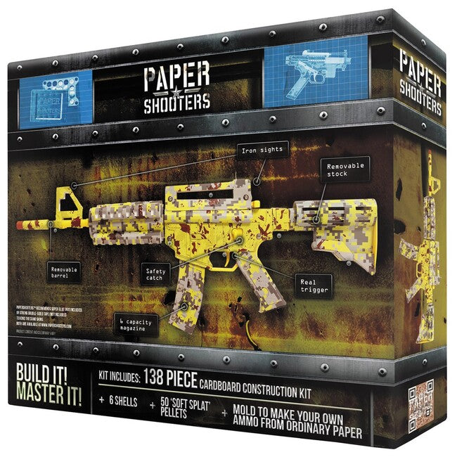 PAPER SHOOTERS PAPER SHOOTERS Zombie Slayer Faltpistole Set