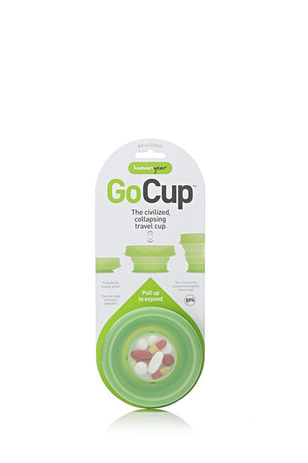 Humangear GoCup Collapsible Travel Cup, Green, 237ml