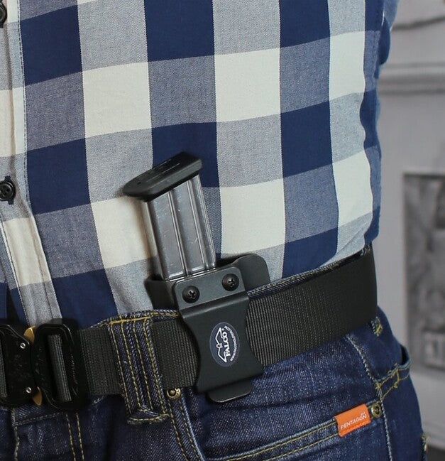 Falco Kydex Holster F901 2021 for Glock 19 Single Magazine Pouch, Black Left-Handed