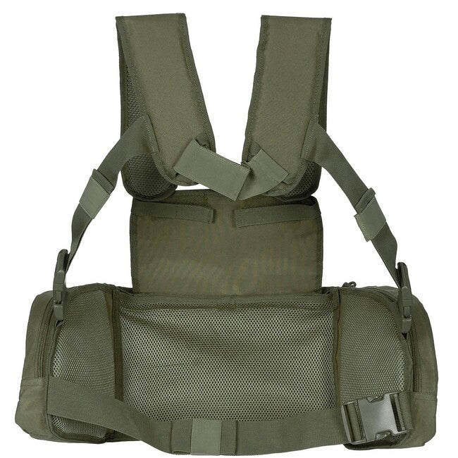 MFH Professional Tactical Chest Rig Mission Vest, Olive Green