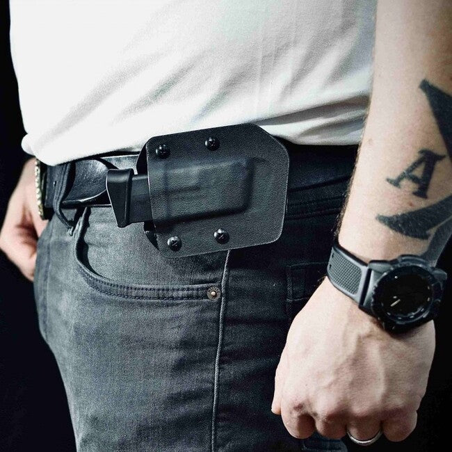 Falco Kydex Horizontálne puzdro F905 2021 pre jeden zásobník Glock 19, čierne ľavé