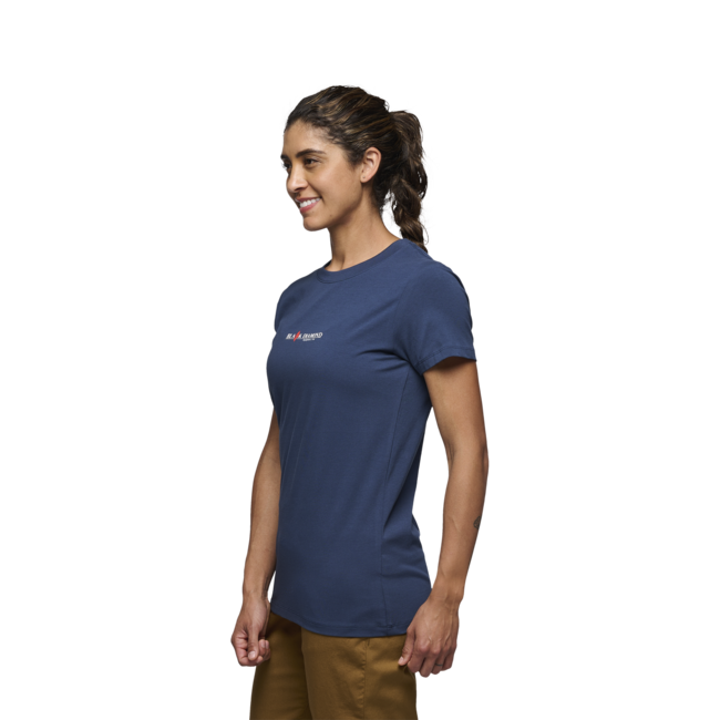 Black Diamond Heritage Wordmark μπλουζάκι γυναικείο με κοντό μανίκι, ινδιγό