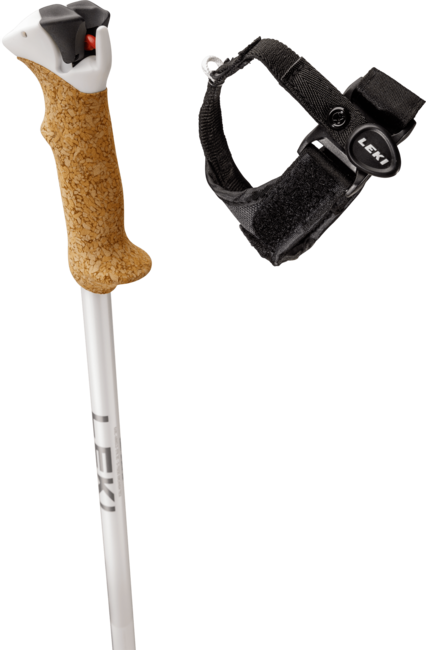 LEKI Stella S Ski Poles, White-Silver-White Gold
