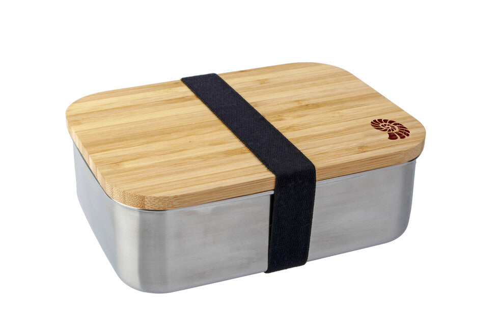 Origin Outdoors Κουτί Φαγητού Bamboo από Ανοξείδωτο Χάλυβα 1,2 l