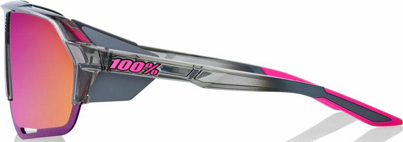 100% Norvik Sunglasses, Polished Translucent Grey
