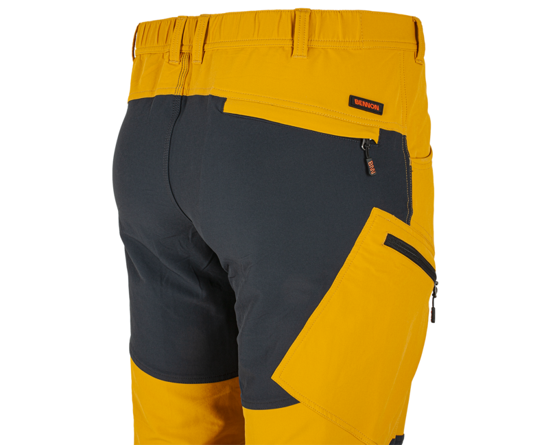 BENNON FOBOS Outdoor Work Pants, Ochre/Grey