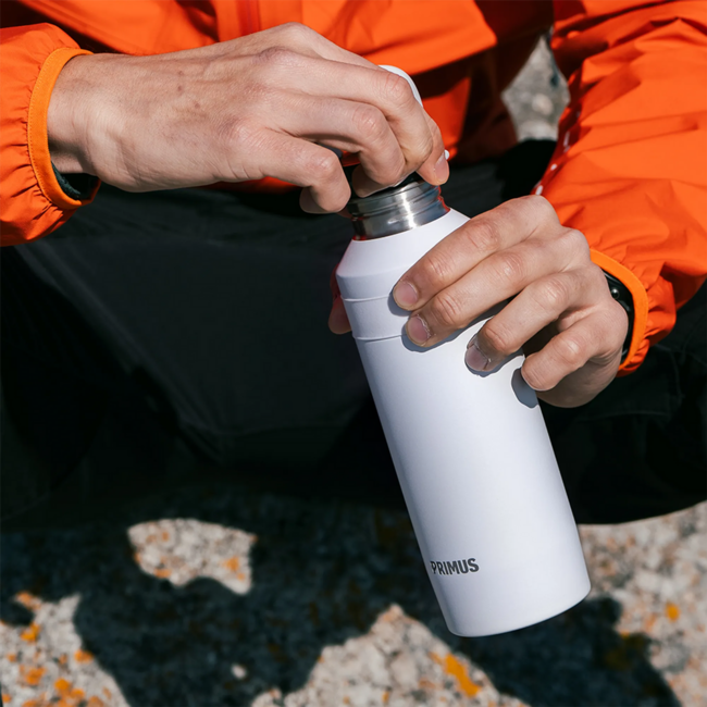 Primus Tufa jednoplášťová oceľová fľaša 0,8 L, Alpine Frost