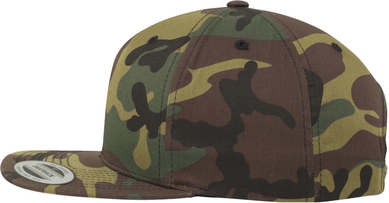 Brandit Camo Classic Snapback Cap, Woodland
