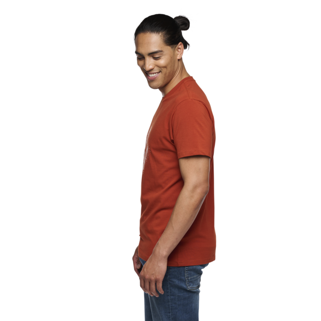 Black Diamond Chalked Up 2.0 Men's T-Shirt, Burnt Sienna