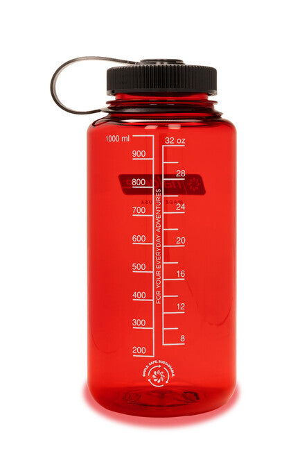Nalgene WM Sustain Water Bottle 1L Red