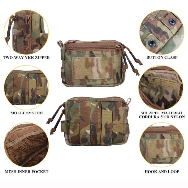 Emersongear Multifunctional MOLLE Pouch, Multicam Arid
