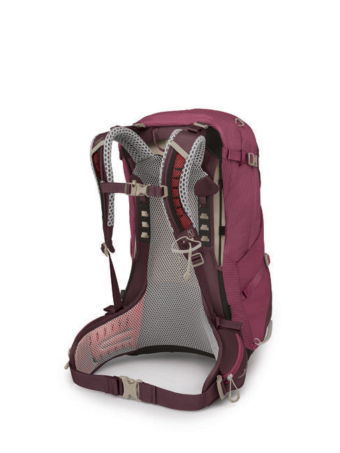 OSPREY Sirrus 34 Backpack, Elderberry Purple/Chiru Tan