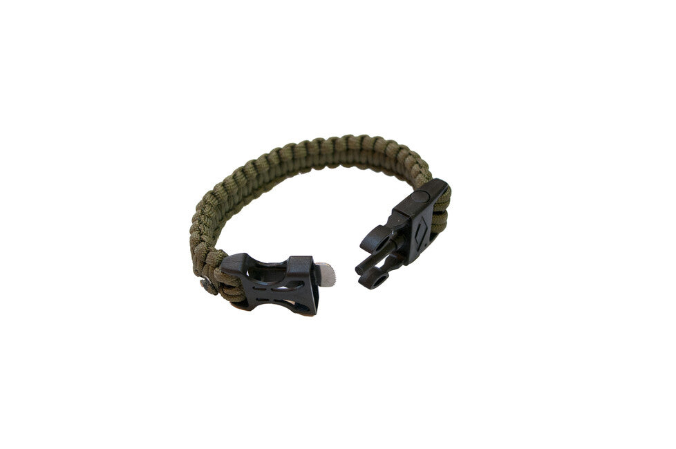 Origin Outdoors Paracord Bracelet, Survival with Signal Whistle and Fire Steel