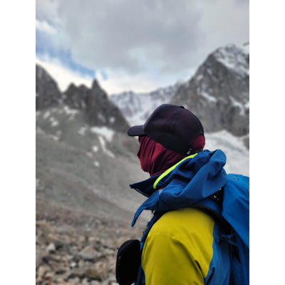 Origin Outdoors Merino Πολυλειτουργικό Μαντήλι Outdoor, Μπορντό