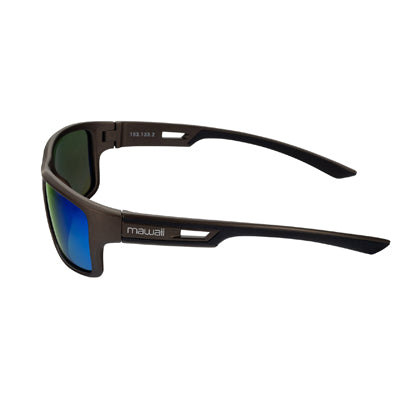 Mawaii Sportstyle Sunglasses, Black-Navy Blue-Grey