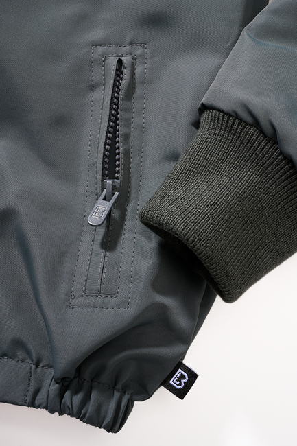 Brandit Frontzip Windbreaker Jacket, Anthracite