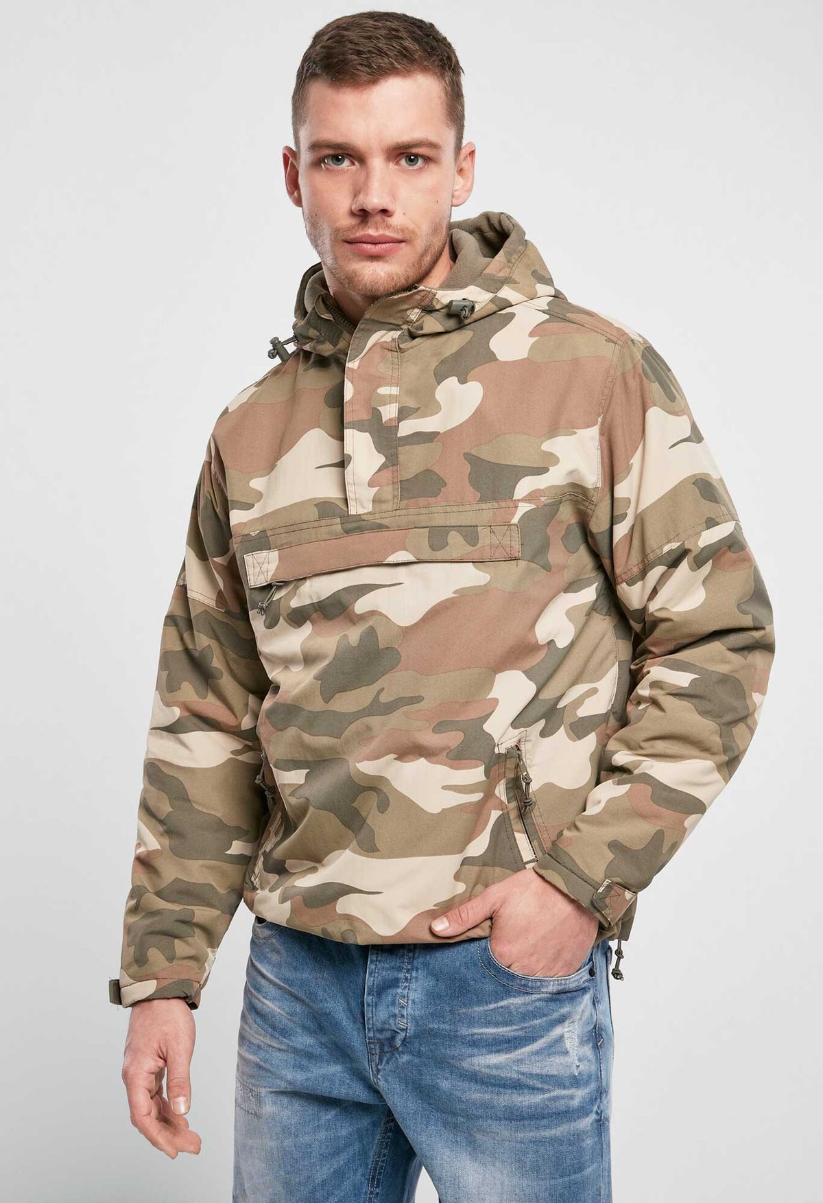 Brandit Windbreaker bunda, light woodland