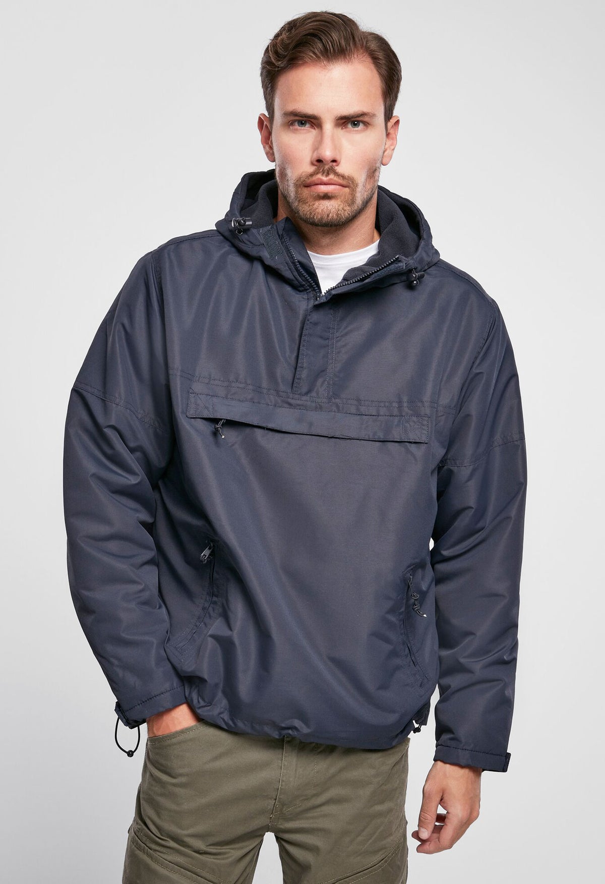 Brandit Windbreaker bunda, námornícka modrá