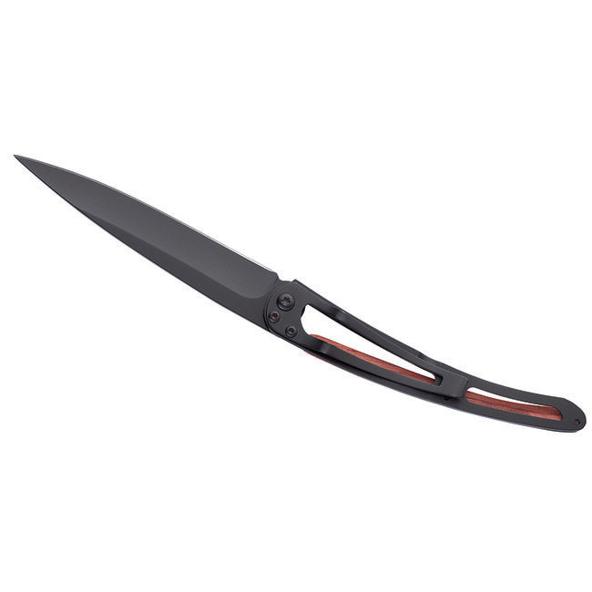 Deejo The Flight Folding Knife, Black Coralwood