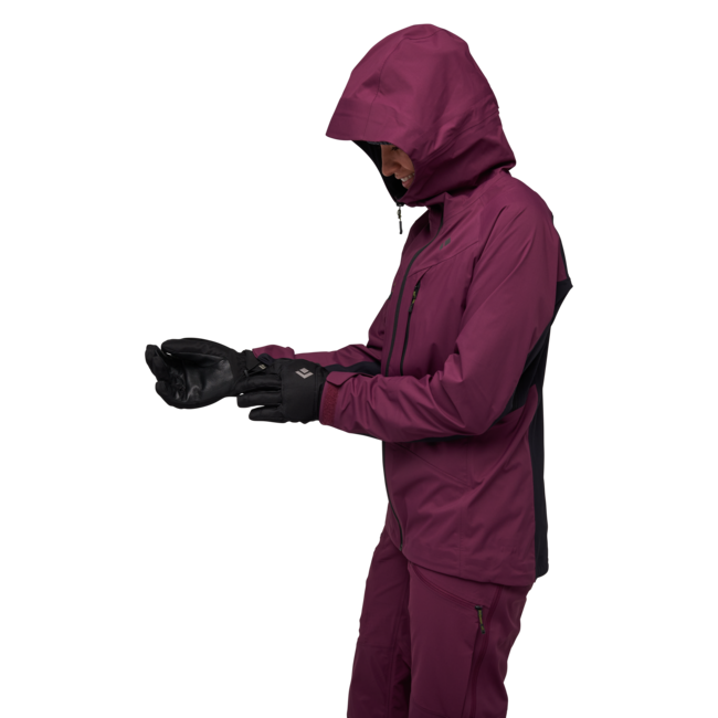 Black Diamond Dawn Patrol Hybrid Shell μπουφάν μετάβασης γυναικείο, blackberry-black