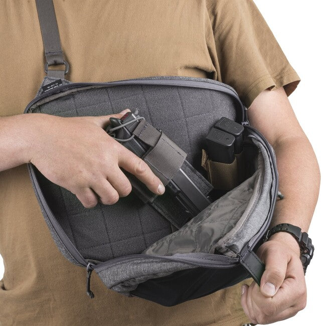 Helikon-Tex EDC Sling Backpack, Black-Grey Melange