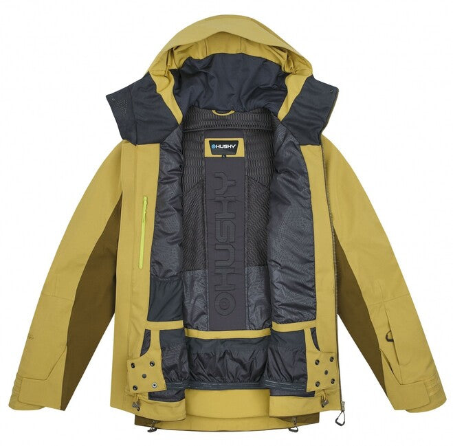 HUSKY Mistral Men's Ski Jacket, Khaki/Dark Khaki