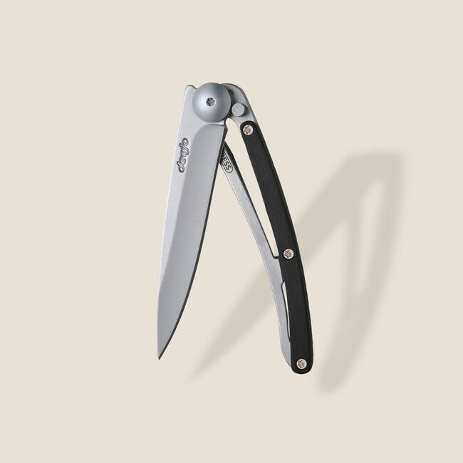 Deejo Folding Knife Wood Ebony
