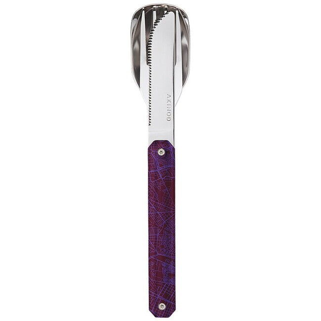 Akinod A01M00014 Utensil Set 12h34, Downtown Violet