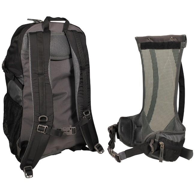 MFH Arber Hiking Backpack, Black-Grey 30L