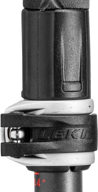 LEKI Makalu FX Carbon AS Trekking Poles, Light Anthracite-Bright Red-Black, 110-130 cm