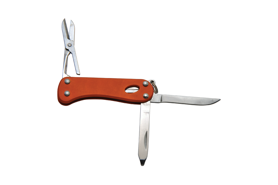 Baladeo ECO169 Barrow Multifunctional Knife, 5 Functions, Orange
