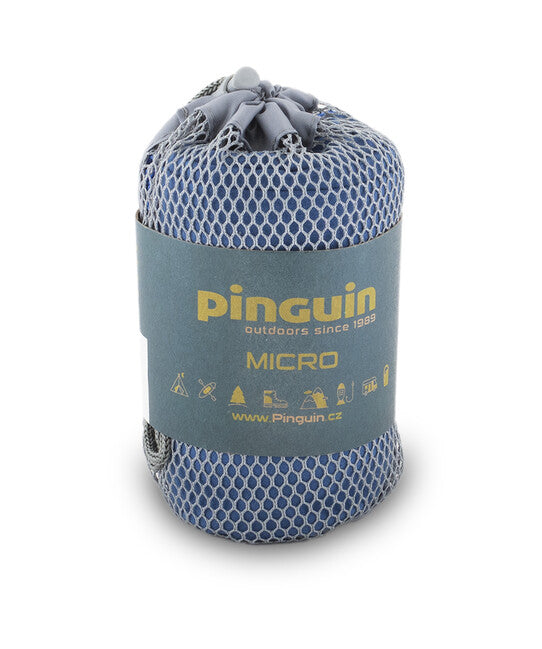 Pinguin Micro Handtuch Logo 40 x 40 cm, grau