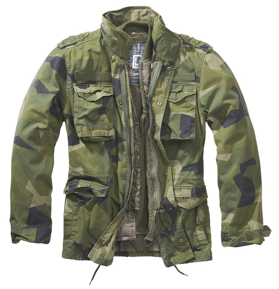 Brandit M65 Giant zimná bunda Swedish Camo M90