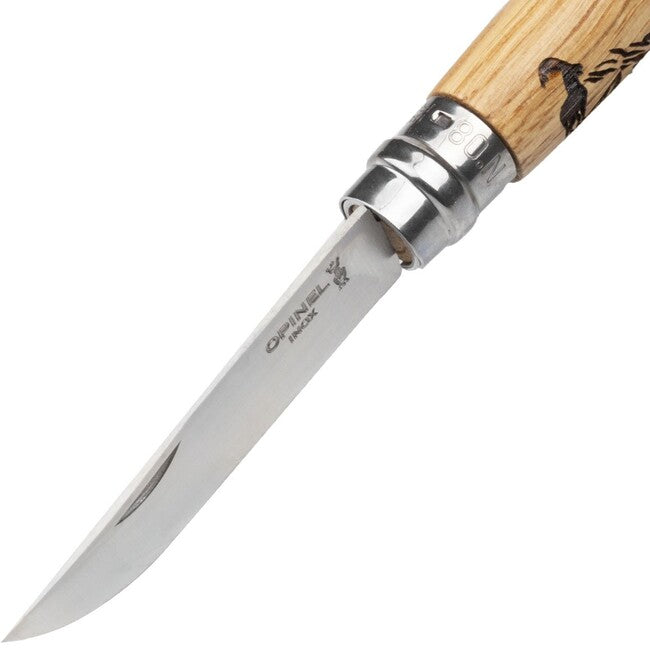 Opinel VRI N°08 Inox Animalia 2019 Klappmesser mit Gämsenmotiv