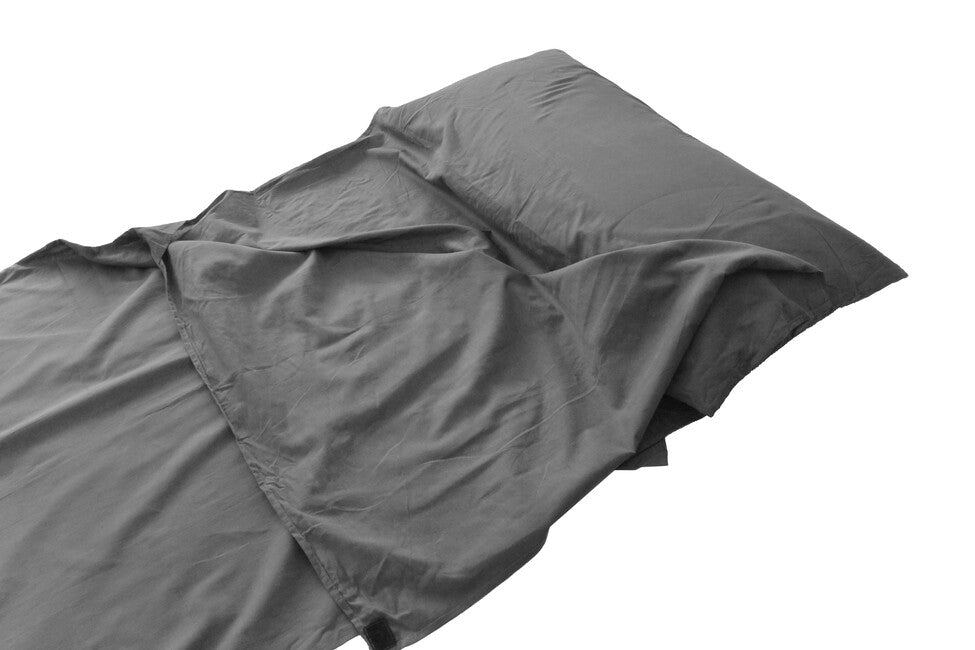 Origin Outdoors Poly-Baumwolle rechteckig Schlafsack Liner anthrazit