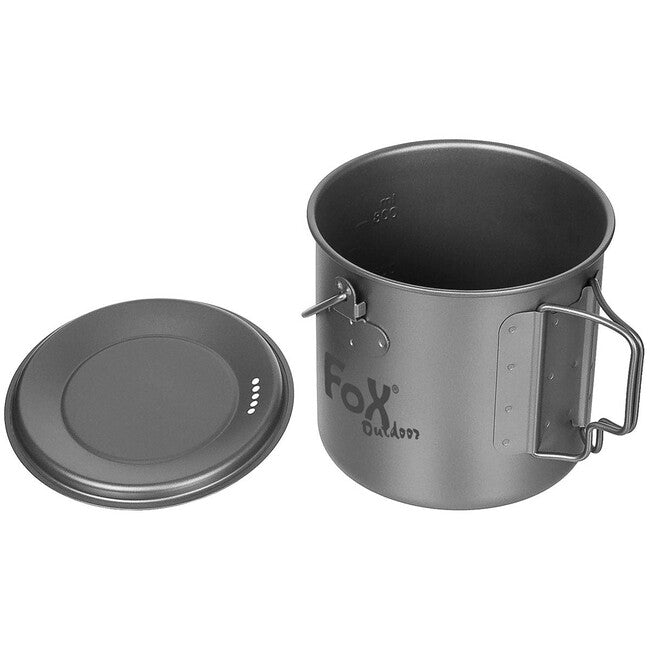 Fox Outdoor Titan Topf mit Deckel, ca. 1,1 L