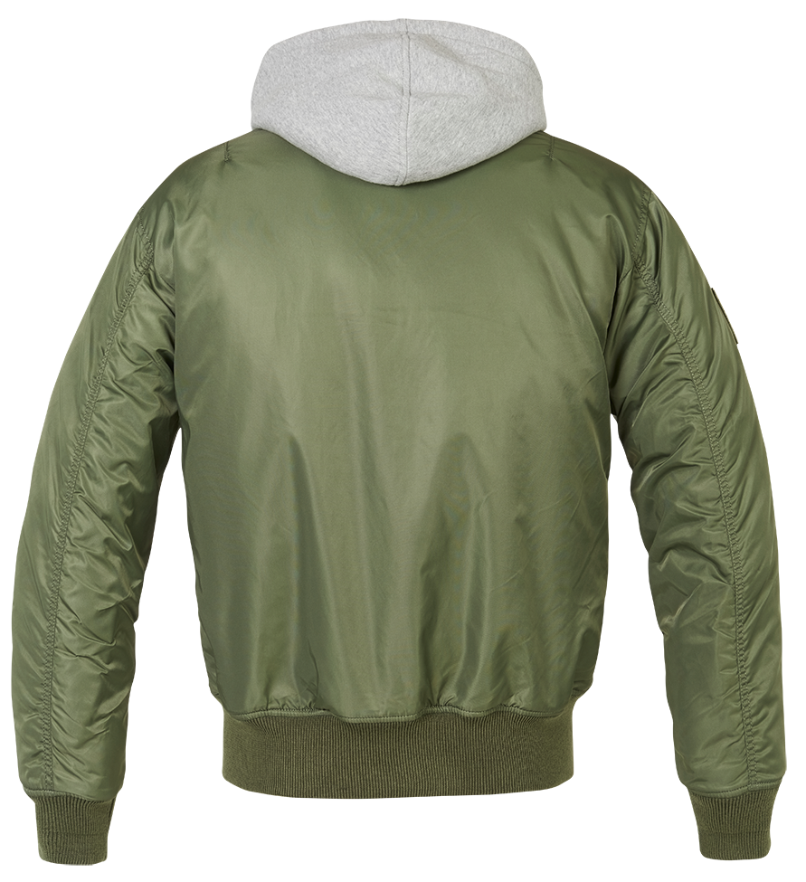 Brandit MA1 Hooded bomber bunda, olivová