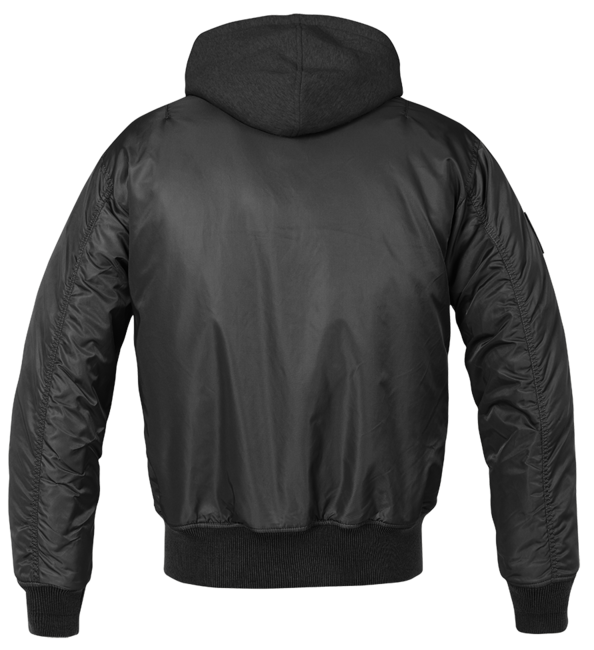 Brandit MA1 Sweathood Bomberjacke, schwarz