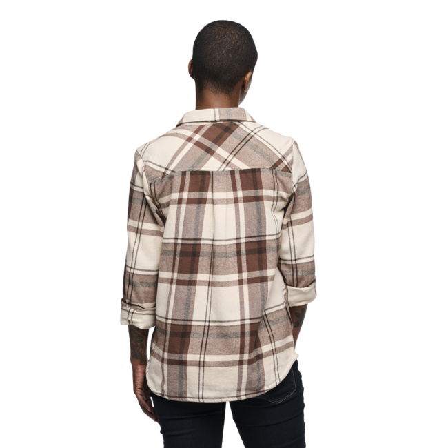 Black Diamond Project Flannel Φανελένιο Πουκάμισο γυναικείο, chalk pink-walnut plaid